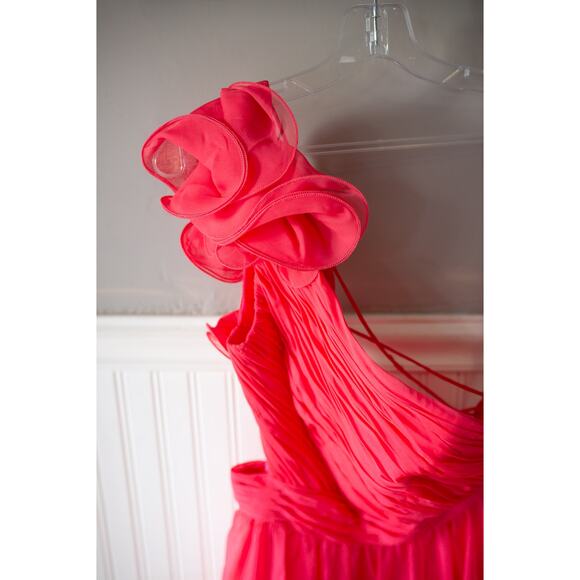 MAC DUGGAL 67989 Ruffled One Shoulder Asymmetrical Gown Size 8 NEW - Picture 3 of 6